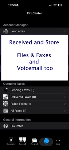 Faxing for iPhone screenshot