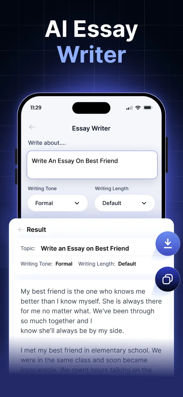 Screenshot #3 pour AI Paragraph - Essay Writer