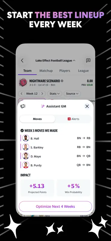 Yahoo Fantasy Sports: NFL, MLB screenshot 8 of 10