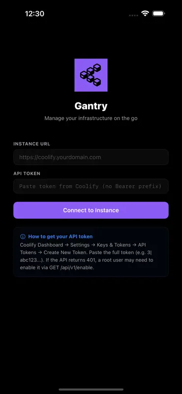 Gantry - Coolify Manager screenshot 1 of 5