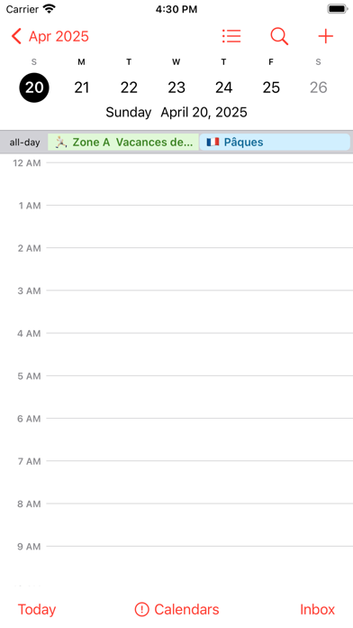 Jours fériés, fêtes, vacances Screenshot