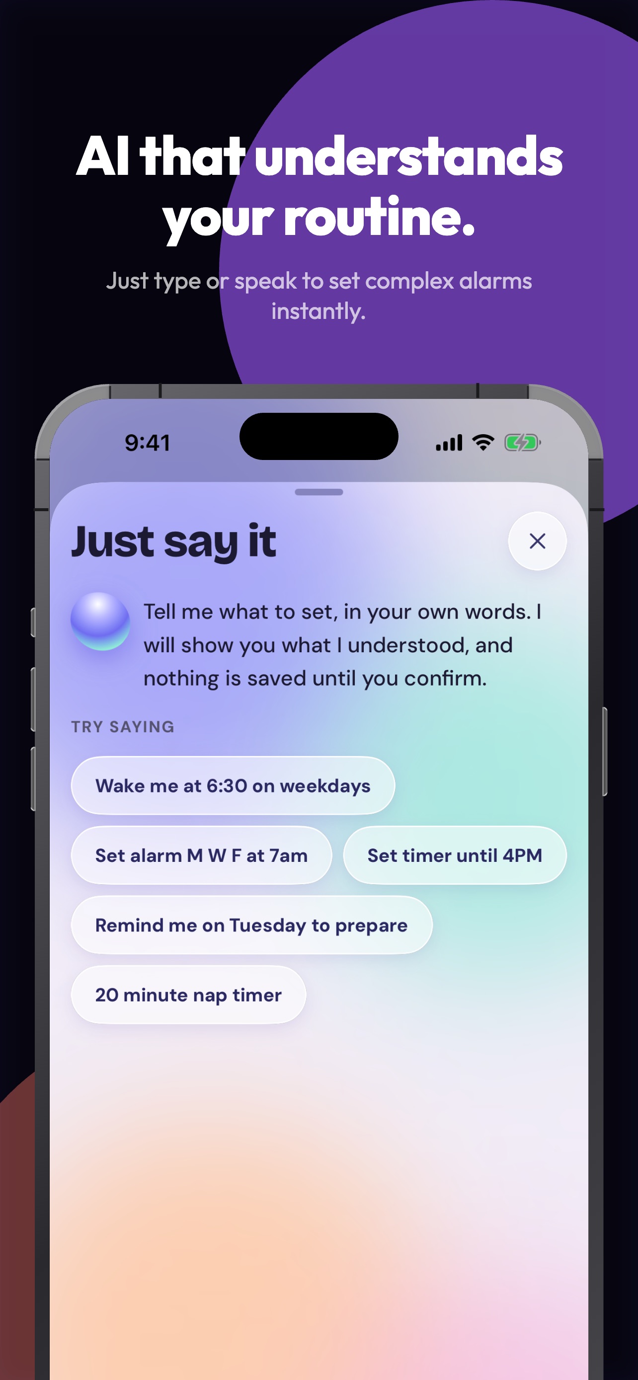 Screenshot 2 of Waketide: Smart AI Alarm
