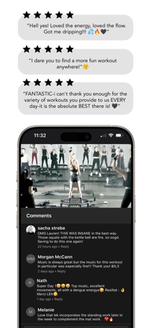 LEKFIT online studio iPhone screenshot