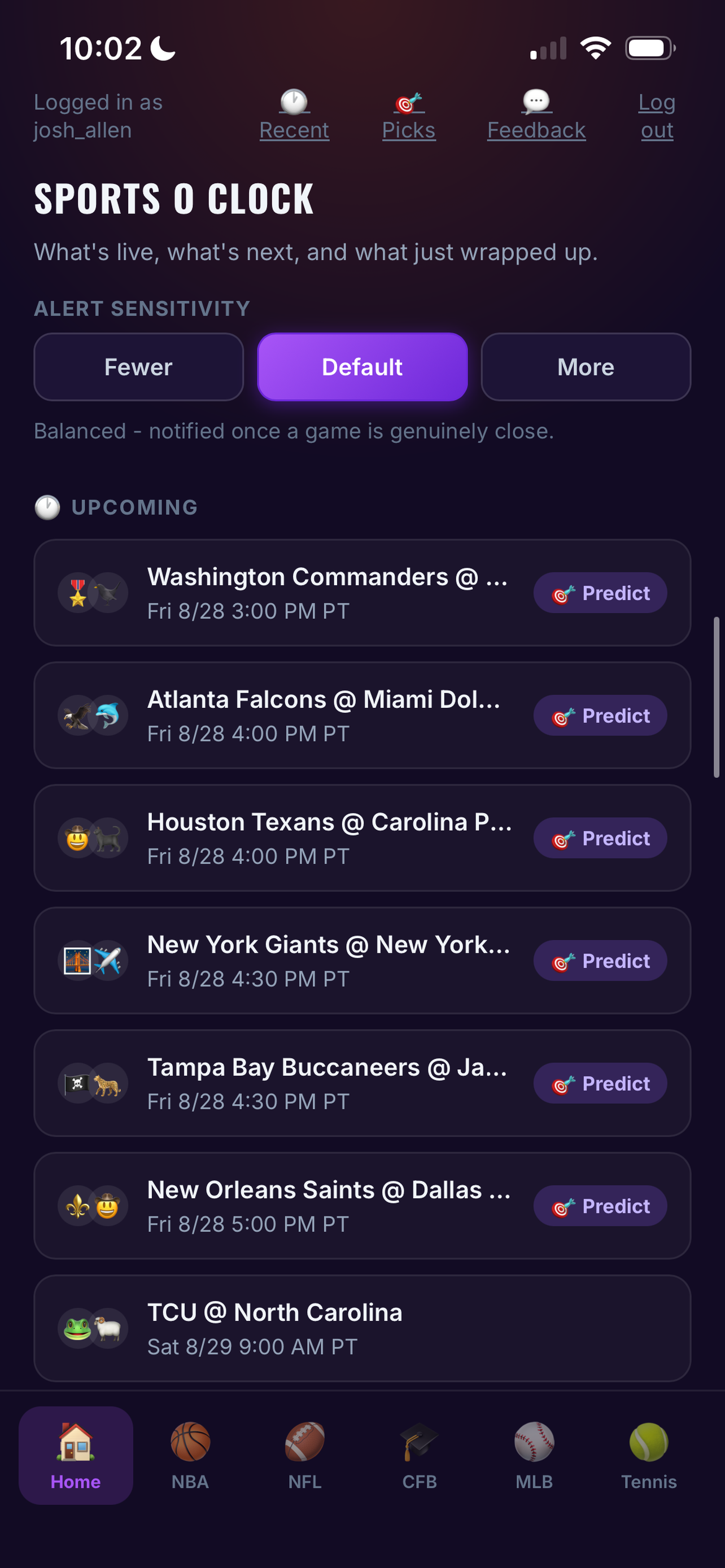 Sports O Clock screenshot 2