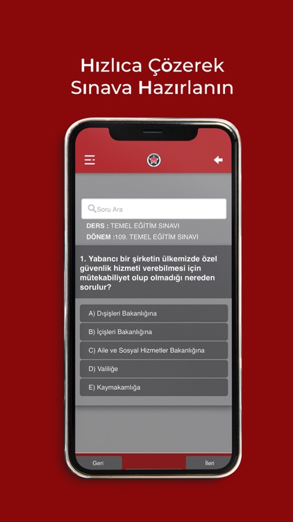 Özel Güvenlik Test Çöz