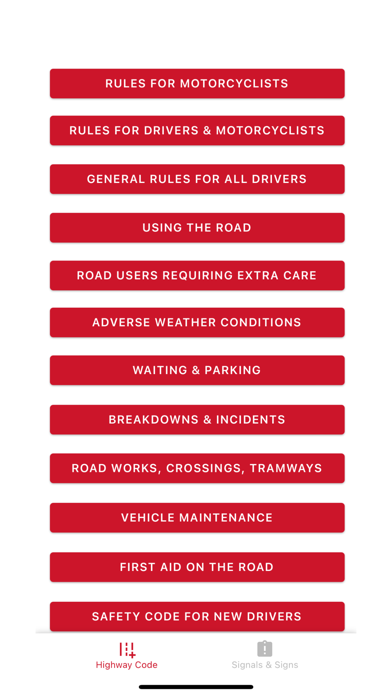 Cyprus Driving Theory Manual Screenshot