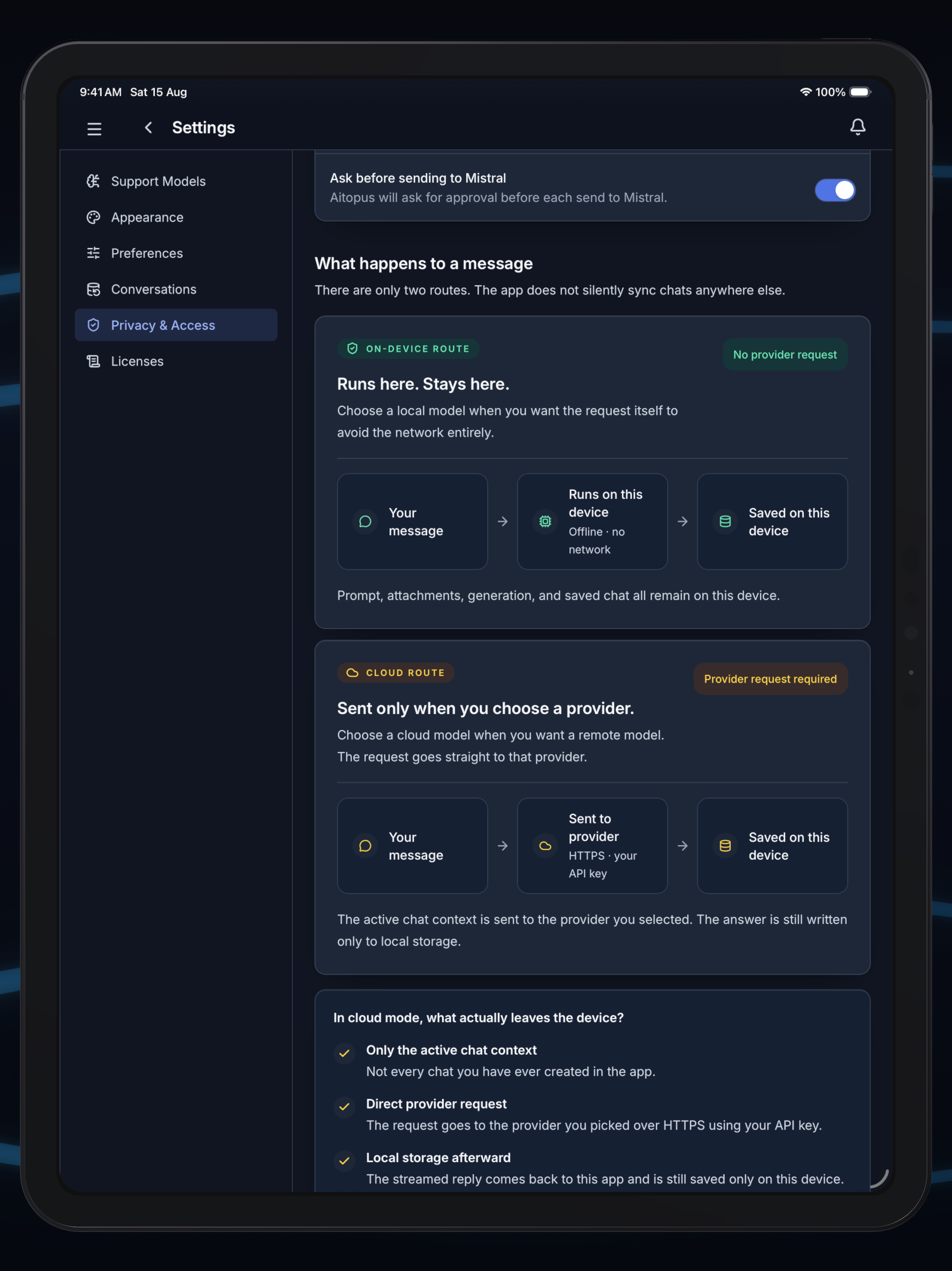 Aitopus: Private AI Assistant screenshot 19