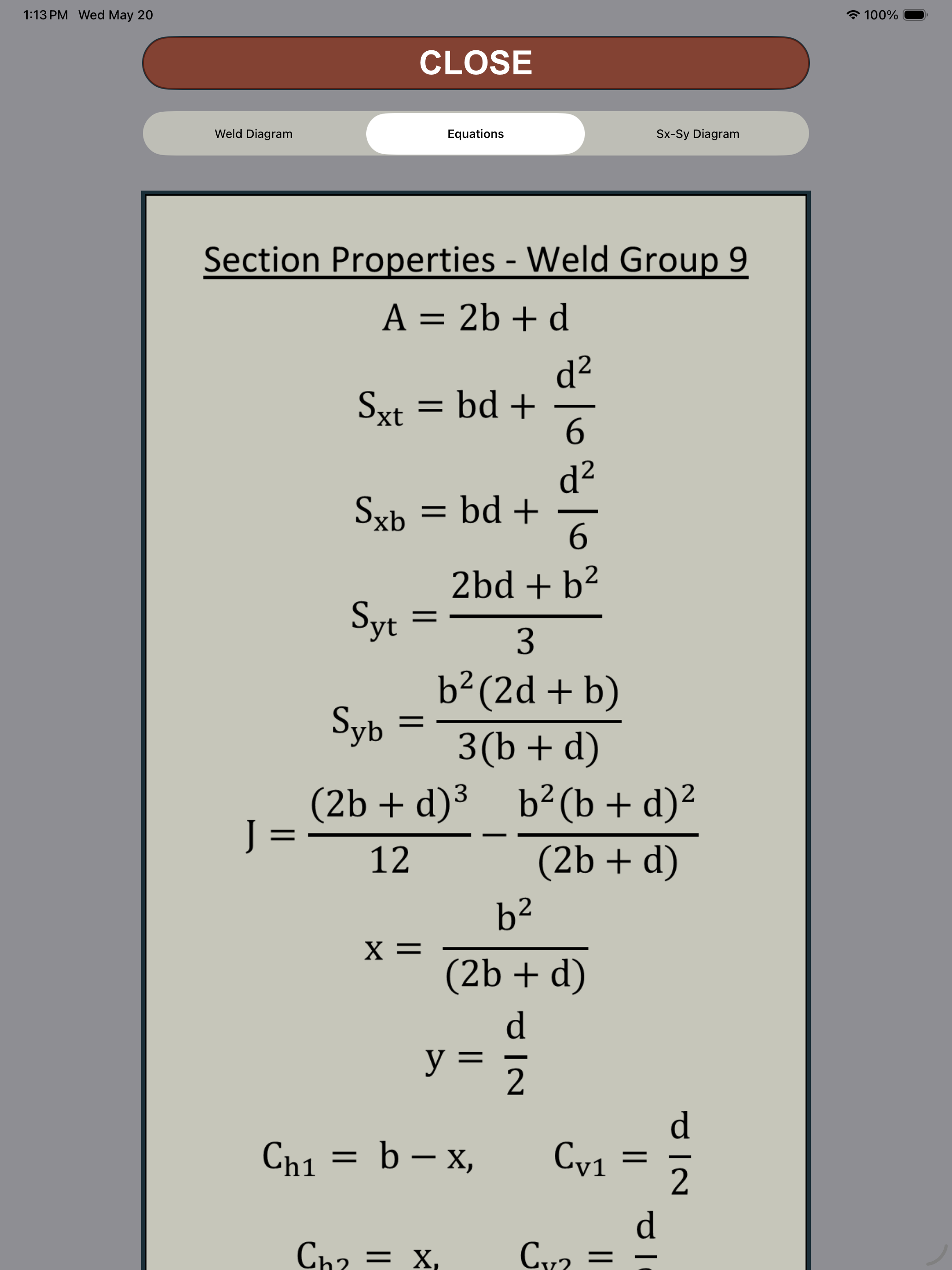 WeldEquations