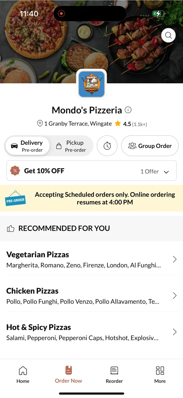 Screenshot #2 pour Mondo's Pizzeria
