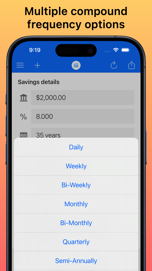#4. Compound Interest Calc + (iOS) 게시자: Adam Fahlman