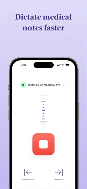 Nabla Dictation Mobile screenshot 1