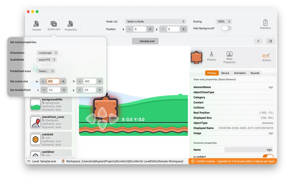 #3. Scroller2d (macOS) Door: Cool Monkey, LLC