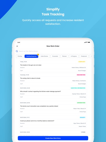 Apsiyon Manager iPad screenshot