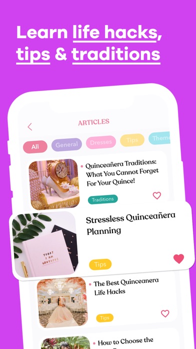 Quincy - Quinceanera Planner Screenshot