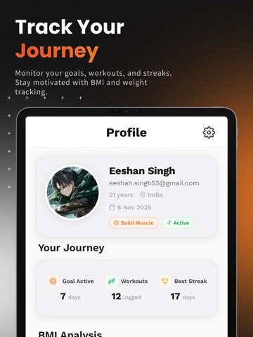 UltraFit360: AI Fitness Coach iPad screenshot