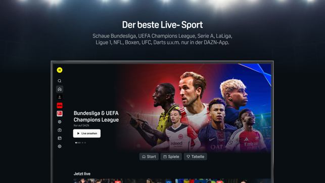 DAZN Sport Live Stream Screenshot