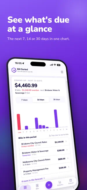 Bill Sorted: Bill Tracker screenshot 2