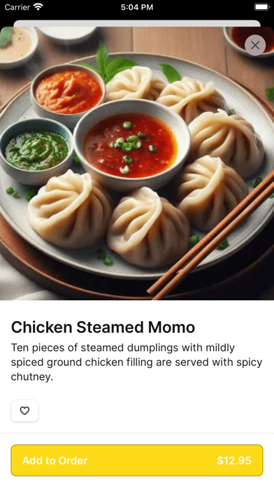 Tiffins Momo Corner iPhone screenshot 3 - Food & Drink app