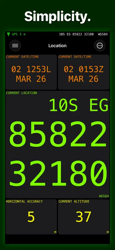 MilGPS screenshot 2 of 5