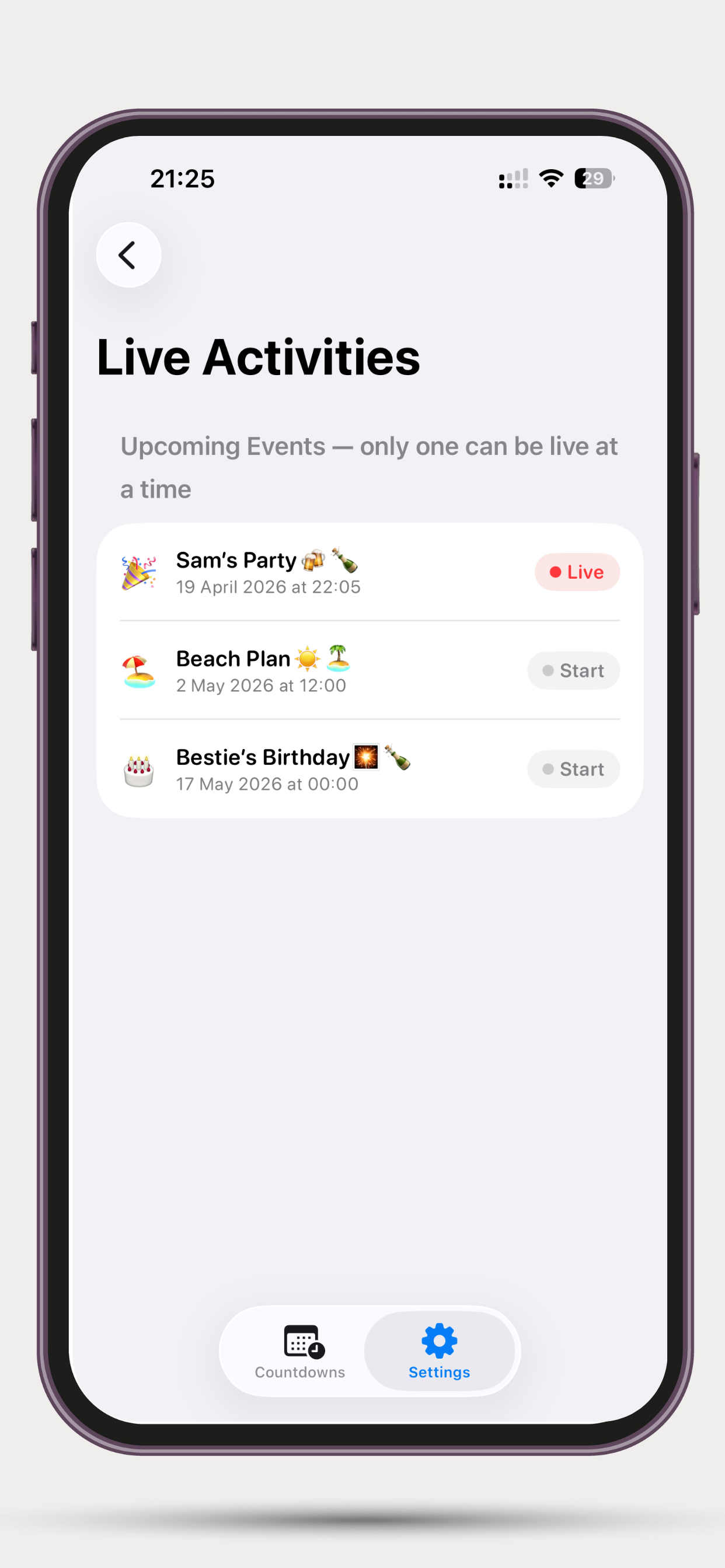 CountDown: Event Tracker screenshot 4