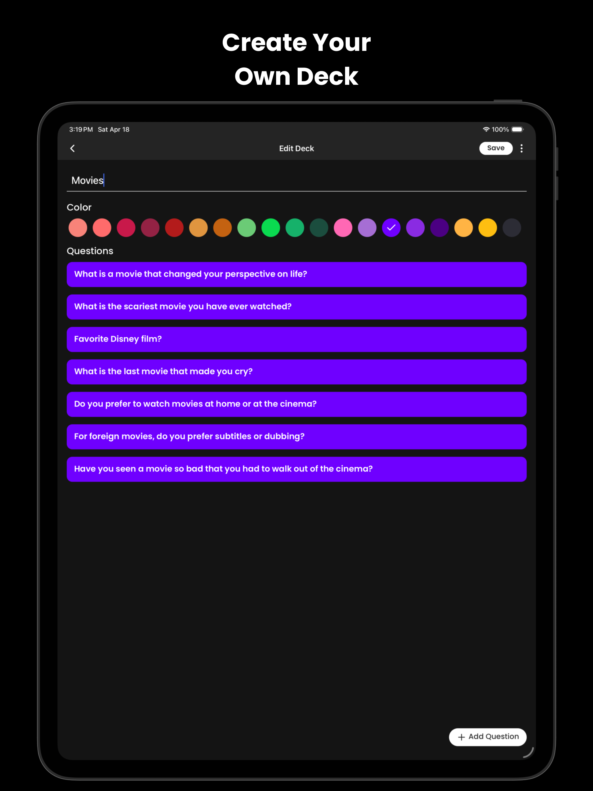 Conversation Cards Ultimate screenshot 10