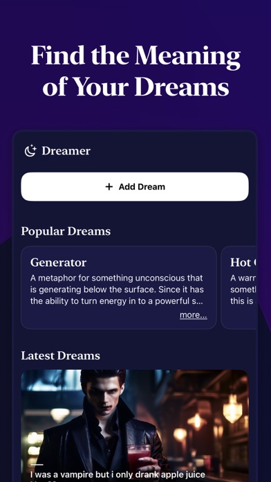 Screenshot #1 pour Dream Interpretation - Dreamer