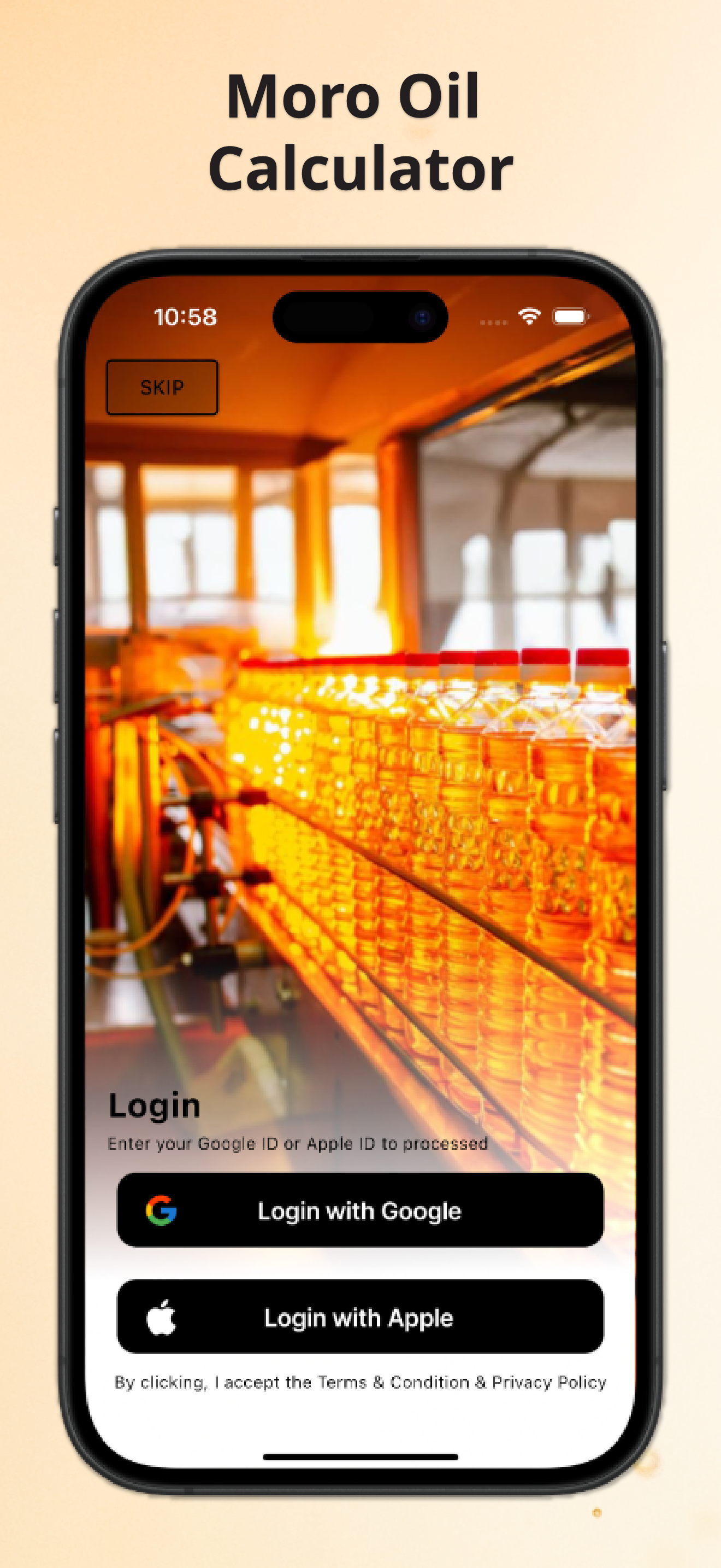 Moro Oil Calculator