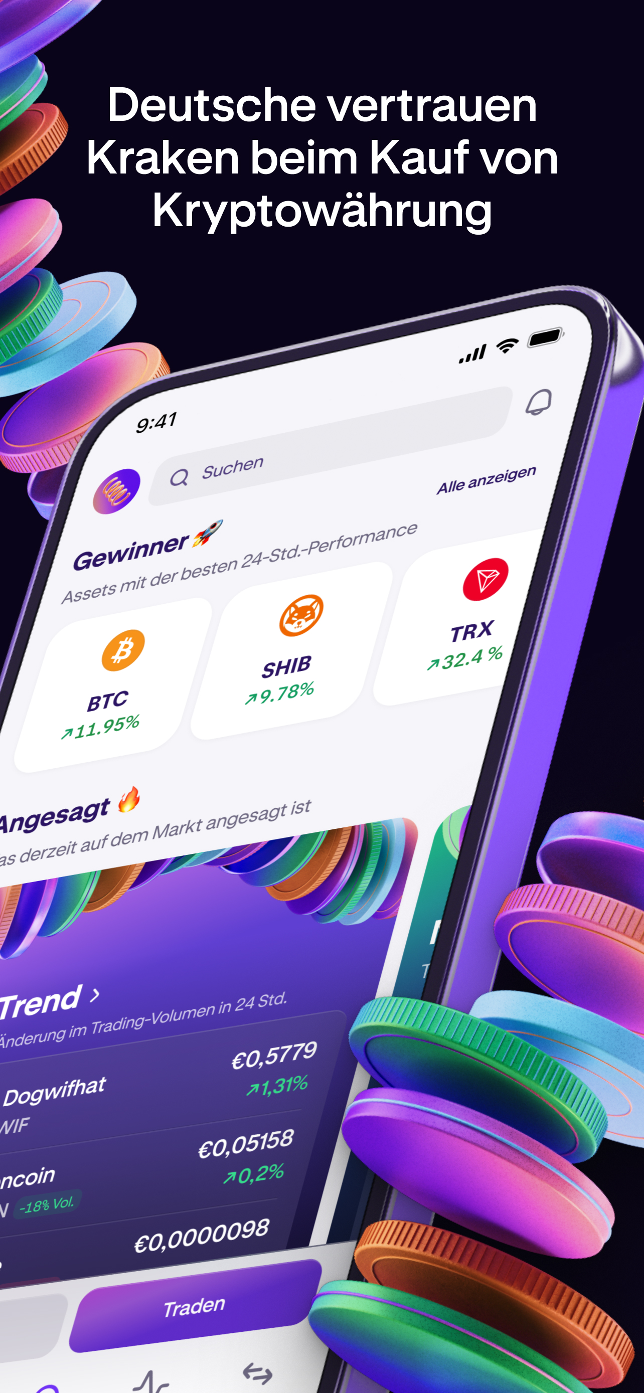 Kraken: Crypto und Bitcoin BTC