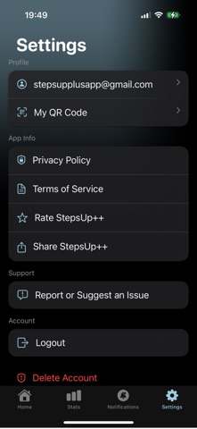 Daily Steps Counter: StepsUp++ Screenshot 4 of 7