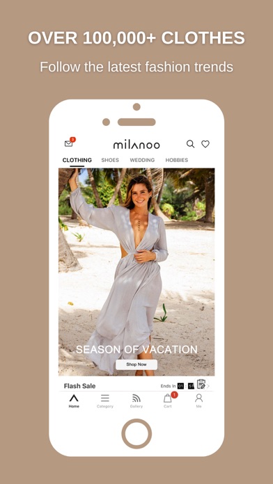 Milanoo Fashion Shopping Screenshot