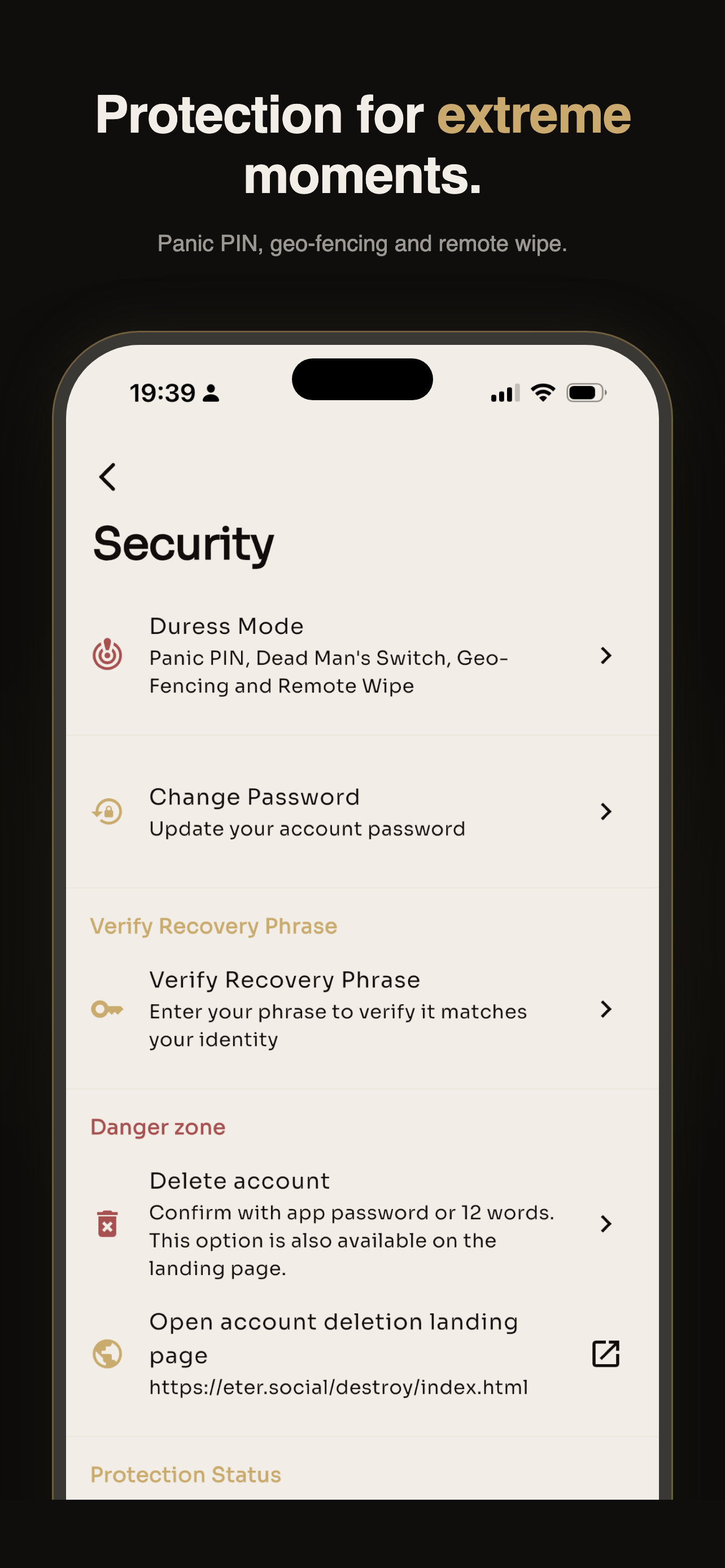 Eter Encrypted