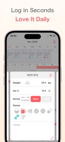 Weight Tracker: Goal & Trend Screenshot 4 of 7