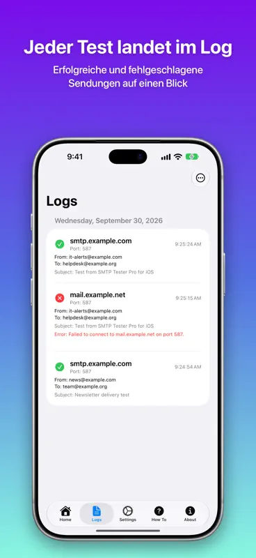 SMTP Tester Pro: E-Mail-Test screenshot 3 of 8