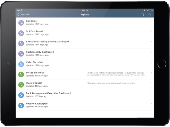 Screenshot #4 pour SAP BusinessObjects Mobile