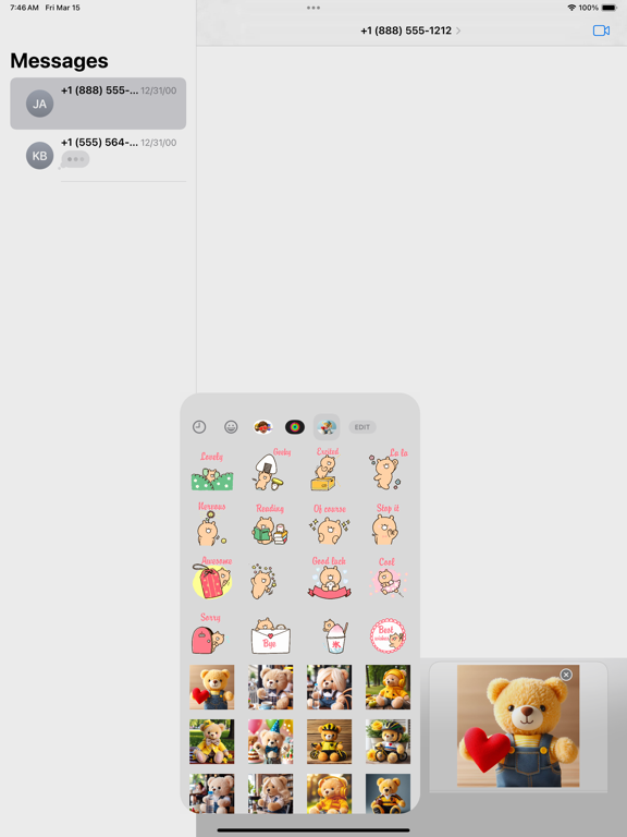 Screenshot #5 pour Gummy Bear Stickers Pack