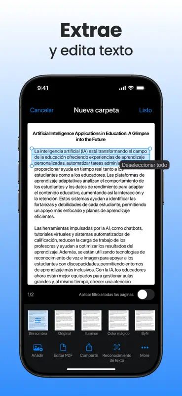 Scanner App: PDF y documentos screenshot 4 of 10