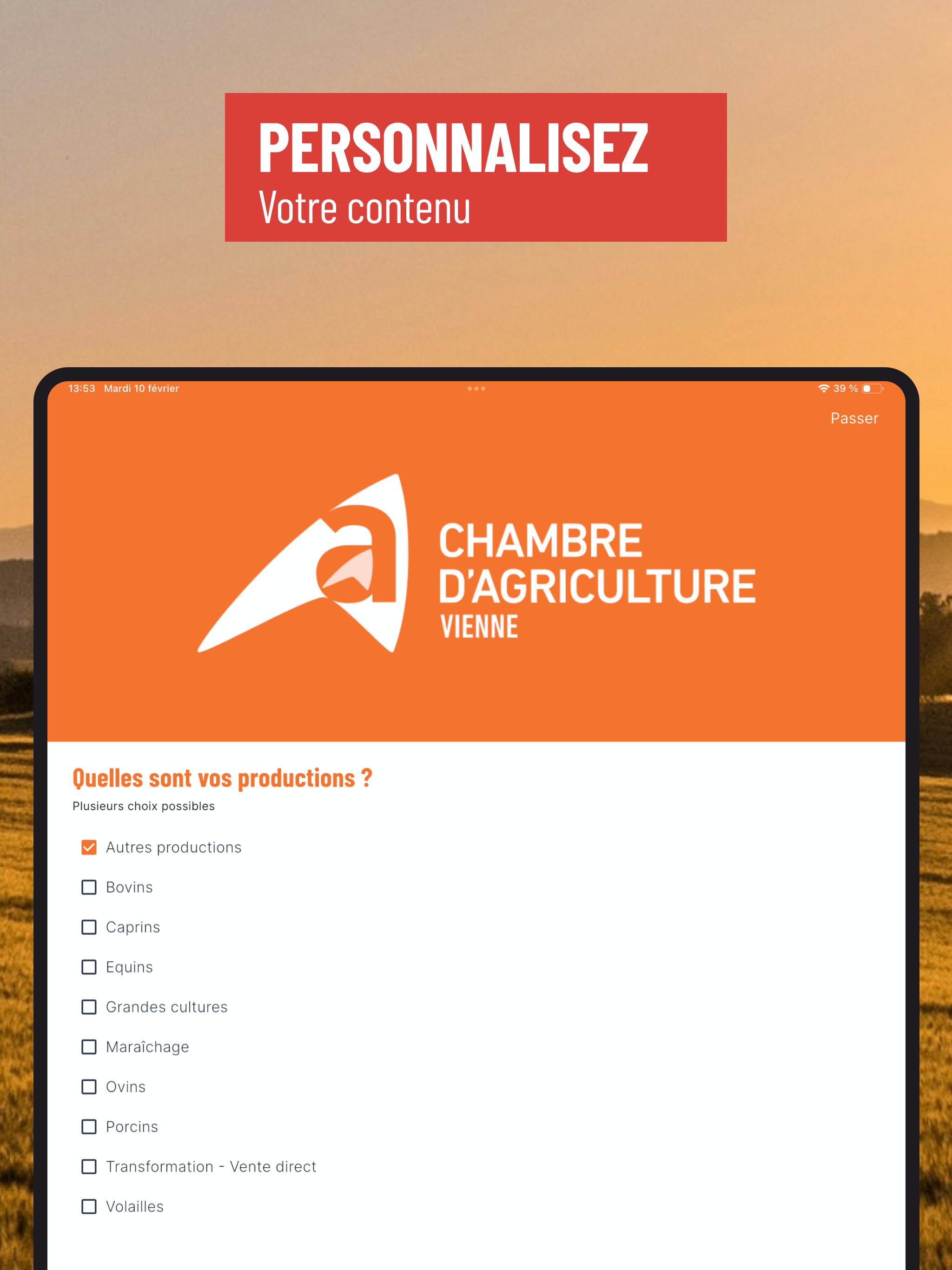 Chambre d'Agriculture Vienne