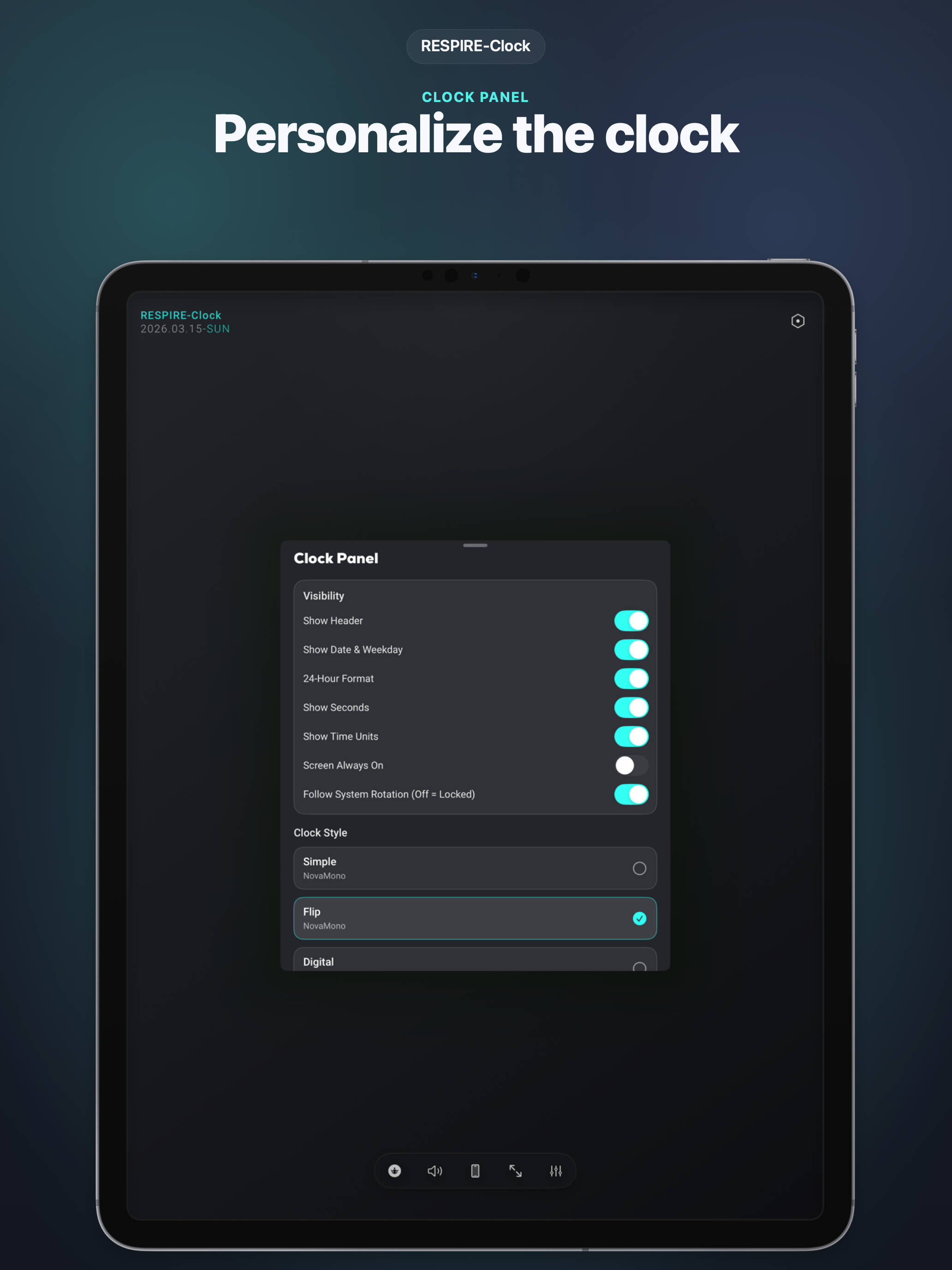 RESPIRE:FlipClock screenshot 18
