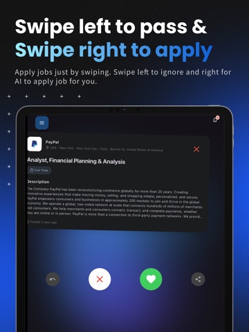 Jobs AI: AI Job Search & Apply iPad screenshot