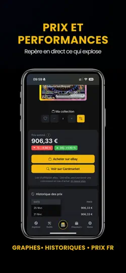 Capture d'écran de ZebraDex - Cartes & Prix TCG sur iPhone 2