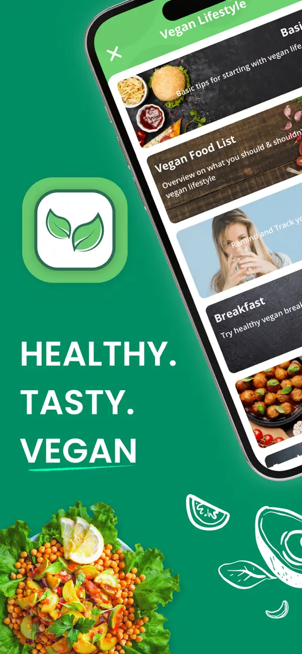 Screenshot #1 pour Vegan Recipes: Meal Planner