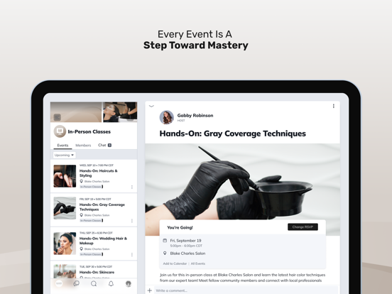 Elevate Your Chair iPad screenshot 2 - Social Networking app