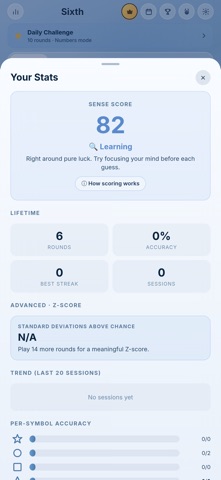 Sixth: Sense & Intuition iPhone screenshot