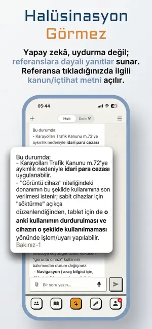 Avukatım: Yapay Zeka Hukuk iPhone screenshot 1