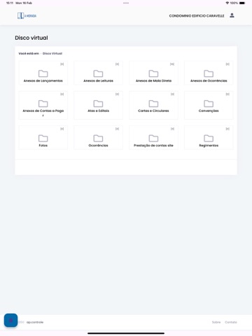 A Moradia Administradora iPad screenshot