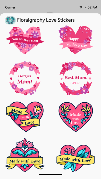 Screenshot #3 pour Floralgraphy Love Sticker