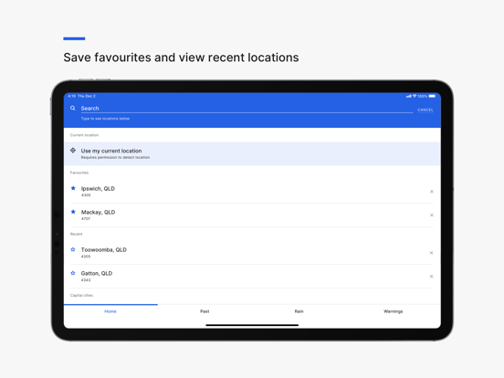 BOM Weather iPad screenshot 4 - Weather app