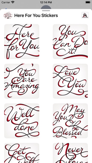 Screenshot #3 pour Here For You Stickers