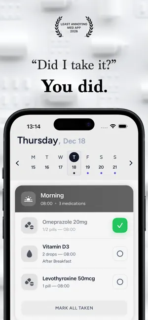 Dosie: Pill Reminder & Tracker screenshot 1