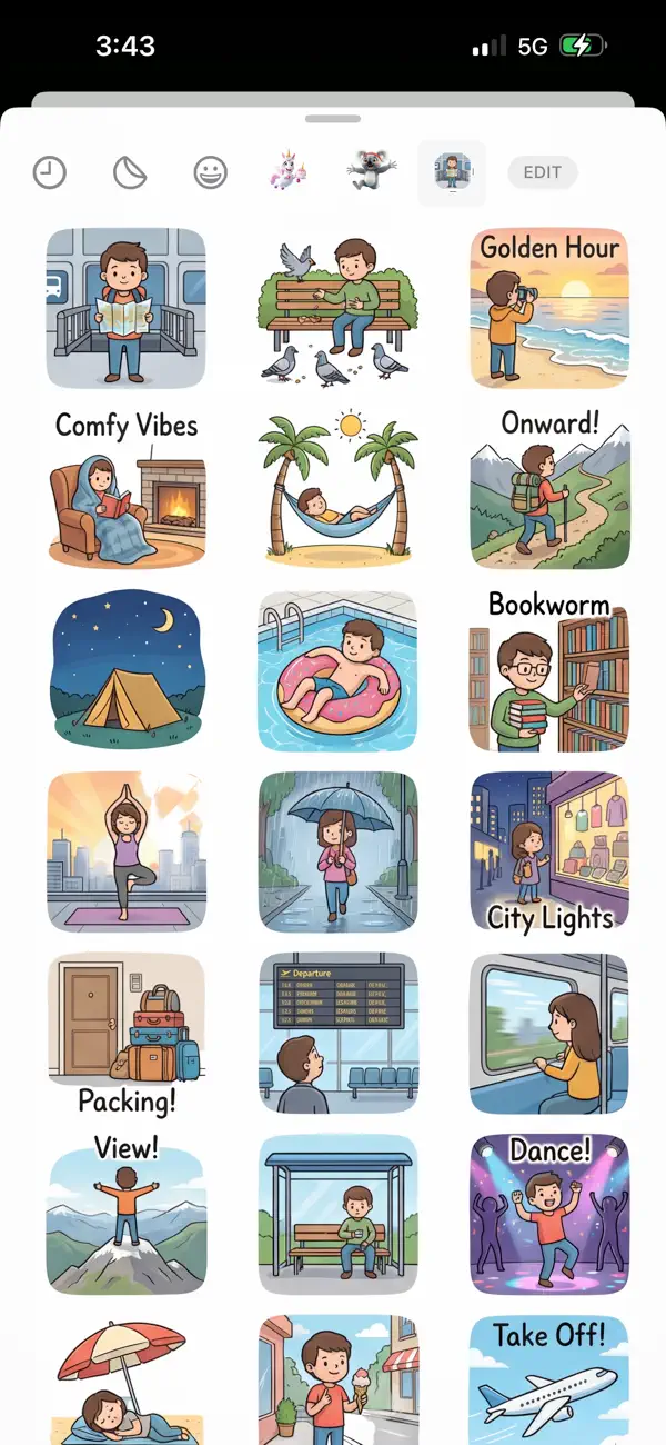 Screenshot #1 pour Places & Spaces Stickers